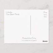 Miami Beach Umbrellas Briefkaart (Achterkant)