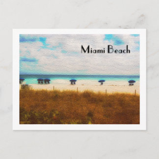 Miami Beach Umbrellas Briefkaart