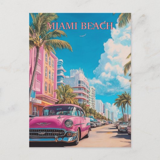 Miami Beach Verenigde Staten Reizen Briefkaart (Voorkant)