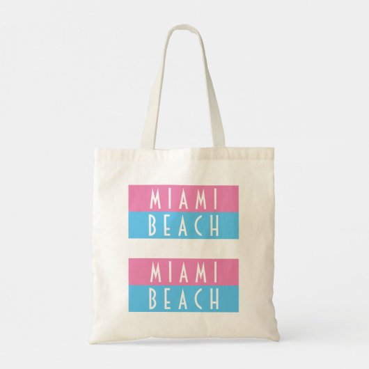 Miami Beach Vice Canvas tas (Achterkant)