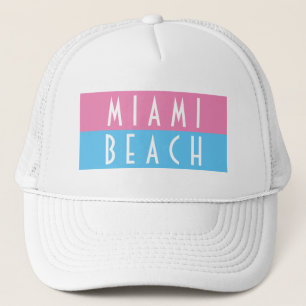 Miami Beach Vice Trucker Hat Trucker Pet