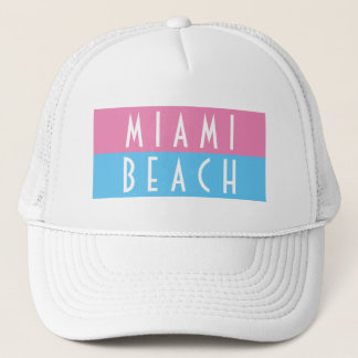 Miami Beach Vice Trucker Hat Trucker Pet