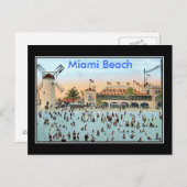 Miami Beach Vintage Briefkaart (Voorkant / Achterkant)