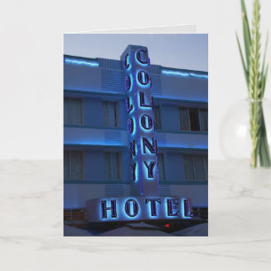 MIAMI BEACH VINTAGE COLONY HOTEL CARTE BLANC