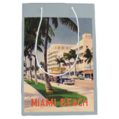 Miami Beach vintage reisstijl Medium Cadeauzakje (Voorkant)