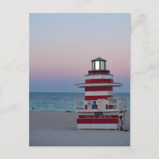 Miami Beach Watch Tower ansichtkaart Briefkaart