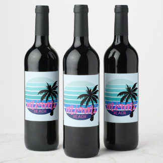 Miami Beach Wijn Etiket