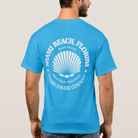 Miami Beach (zeeschelp) T-shirt (Achterkant)