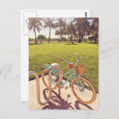 Miami Bicycle Briefkaart (Voorkant / Achterkant)