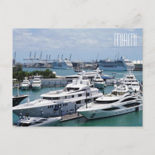Miami Big Yachts Briefkaart