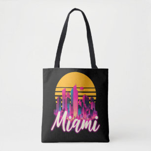 Miami bij zonsondergang draagtas