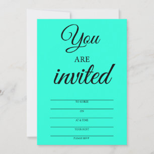 Miami Blue Invitations à Soiree