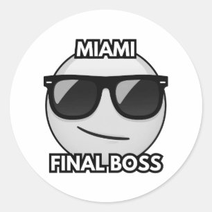 Miami Boss Final Autocollant Emoji Cool