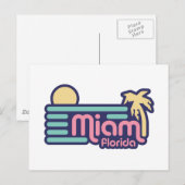Miami Briefkaart (Voorkant / Achterkant)