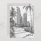 Miami Briefkaart (Voorkant / Achterkant)