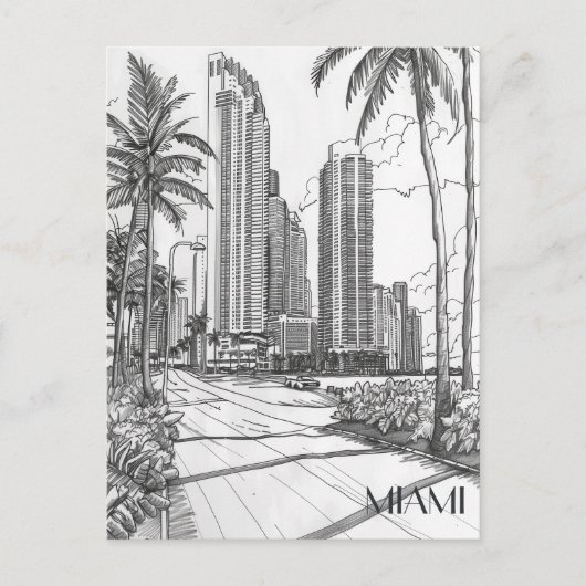 Miami Briefkaart (Voorkant)