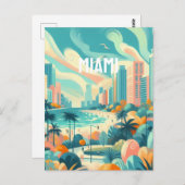 miami briefkaart (Voorkant / Achterkant)