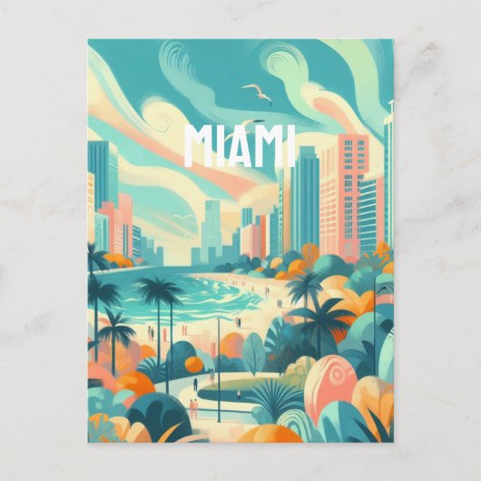 miami briefkaart (Voorkant)