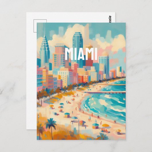 miami briefkaart (Voorkant / Achterkant)