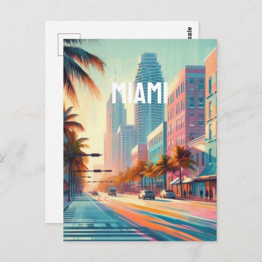 miami briefkaart (Voorkant / Achterkant)