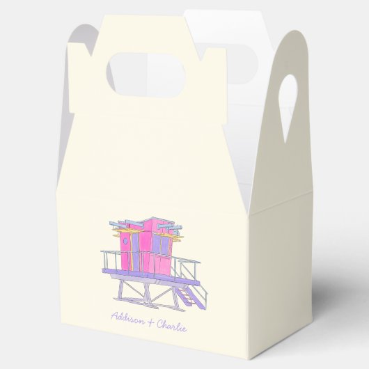 Miami bruiloft bedankdoosjes (Geopend)