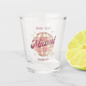 Miami City Florida feest nachtleven strand Shot Glas (Voorkant)