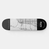 Miami City Map Skateboard (Horizontaal)