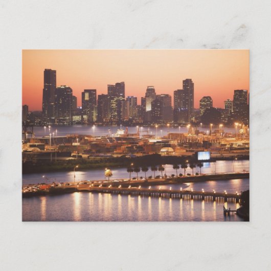 Miami Cityscape Briefkaart (Voorkant)