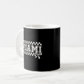 Miami Collegiate Checkerboard Coquette Bow Mug (Devant gauche)
