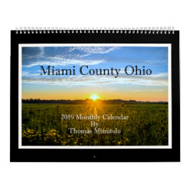 Miami County Ohio 2019 Maandelijkse kalender