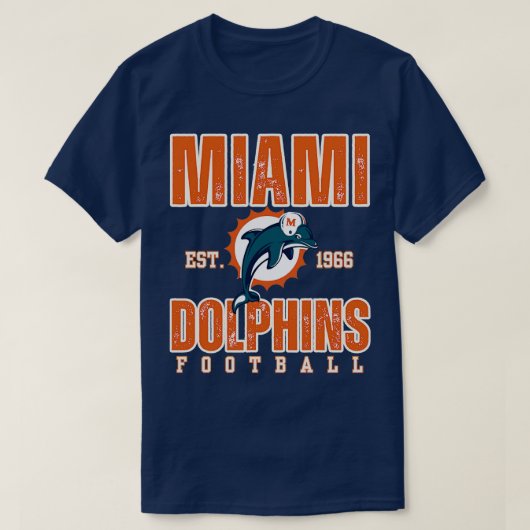 Miami Dolphins Retro T-shirt (Design voorkant)