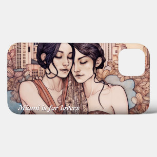 Miami Downtown Vrouwen maken lesbiennes kapot iPhone 13 Hoesje