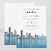 Miami Elopement Wedding Reception Kaart (Voorkant / Achterkant)