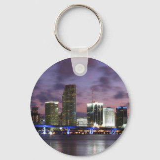 Miami Evening Skyline Sleutelhanger