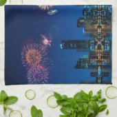 Miami Fireworks Theedoek (Gevouwen)