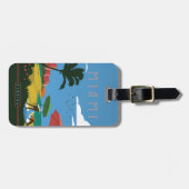 Miami, FL Bagagelabel (Voorkant horizontaal)