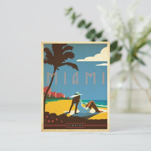 Miami, FL Briefkaart (Staand voorkant)