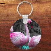 ~Miami Flamingo~ SLEUTELHANGER (Voorkant)