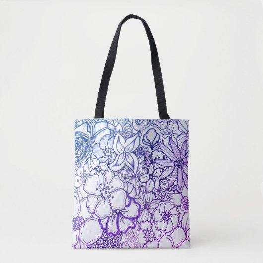 Miami Floral Design Canvas tas (Voorkant)