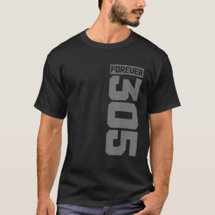 Miami Florida 305 Netnummer Voor Altijd Vintage FL T-shirt