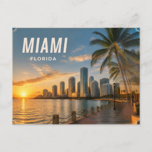 Miami Florida Ansichtkaart Briefkaart