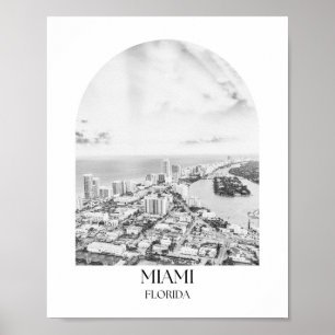 Miami Florida Arch fotoprint Poster
