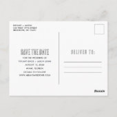 Miami Florida Beach Bruiloft Save the Date Briefkaart (Achterkant)