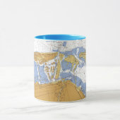 Miami, Florida Biscayne Bay Nautical Chart Mok (Midden)