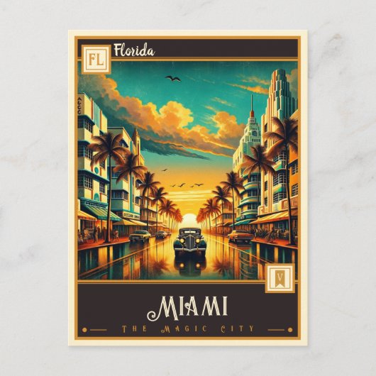 Miami, Florida |  Briefkaart (Voorkant)