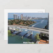 Miami ,Florida Briefkaart (Voorkant / Achterkant)