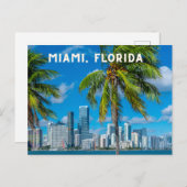 Miami Florida Briefkaart (Voorkant / Achterkant)
