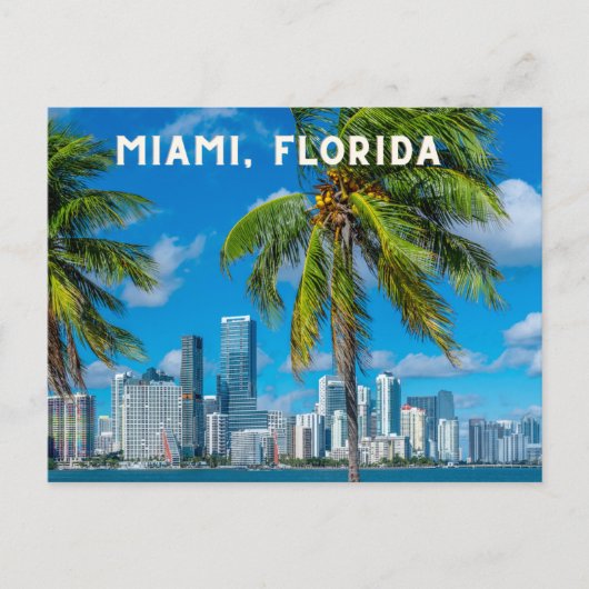 Miami Florida Briefkaart (Voorkant)
