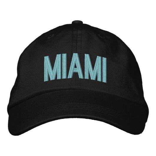 Miami Florida Casquette ajustable personnalisé (Devant)