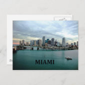 Miami Florida | City Skyline Briefkaart (Voorkant / Achterkant)